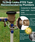 1-inch brass pressure vacuum breaker backflow preventer for irrigation, installed on PVC line with blue handles