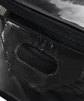 Close-up of Extra Large Heavy Duty Storage Bags With Double Zippers Water Resistant On The Go Moving Totes black handle and zipper