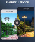 Outdoor Post Light Dusk To Dawn Sensor Switch For Auto On Off Photoelectric Control during day and night comparison