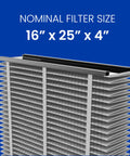 413CBN Replacement Filter For Whole House Air Purifiers MERV 13 Carbon For Allergy And Odor Reduction 16x25x4