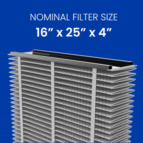 413CBN Replacement Filter For Whole House Air Purifiers MERV 13 Carbon For Allergy And Odor Reduction 16x25x4