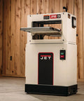 Heavy Duty 13 Inch Planer And Molder Combo For Woodworking Built Like A Tank One Point Five Horsepower Motor in workshop.