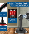 Grip Tight Magnetic Door Stops No Hassle Drilling With Dependable 3M Adhesive Tape To Keep Entryways Open steady block hard slams and shield freshly painted walls easy straightforward install showing strong magnets anti-rust zinc alloy build.