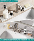 Nobody Likes A Wet Counter So Upgrade Your Wash Station With This Slick Diatomite Stone Faucet Mat That Instantly Soaks Up Water To Keep Your Kitchen Sink Drip Free And Totally Stress Free Forever. Image showing two diatomite sink mats around faucets.