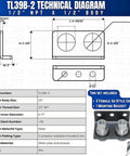 TL39B-2 hydraulic quick-connect agricultural coupler set with mounting bracket; 1/2in NPT, two female ag-style couplers