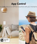 Smart In Wall Light Switch With Timer Function And Hands Free Voice Control Single Pole 2.4GHz Wi Fi No Hub Required