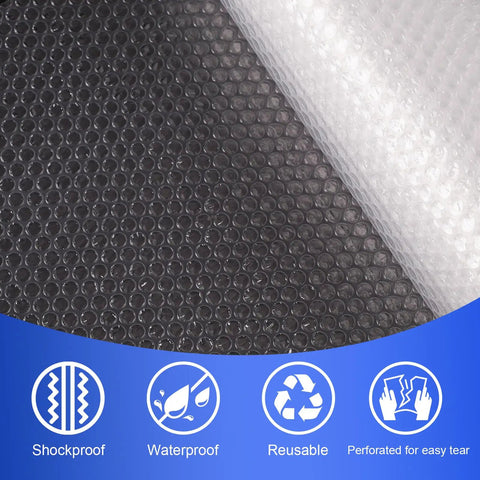 Close-up of Two Pack 12 Inch By 72 Foot Ultra Thin Bubble Cushioning Wrap Nylon For Moving And Shipping Perforated Every 12 Inches