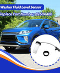 Mitsubishi Washer Fluid Level Sensor 8260A406 Replacement Part Fits Eclipse Cross 2018 2024 Easy Install No Fuss Direct Fit Outlander 2014 2021 Outlander Sport 2016 2023 and Outlander PHEV 2019 2022, sensor kit with connector