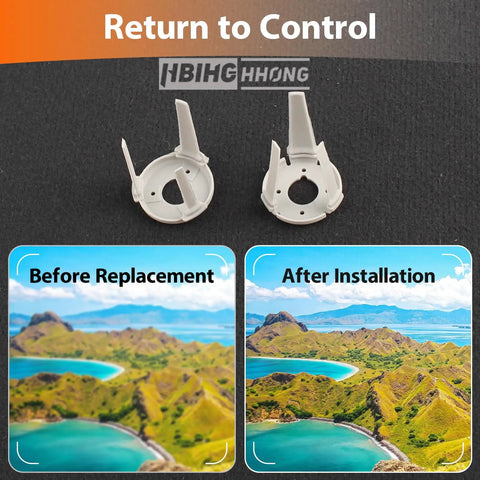 Gimbal Shock Absorption Rubber Replacement For Mini 4 Pro Left And Right Dampers with before and after installation images