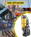 Powerful 750W Magnetic Drill Press With Stepless Speed Control And Multifunctional Electric Bench Drilling Machine in various industrial settings.