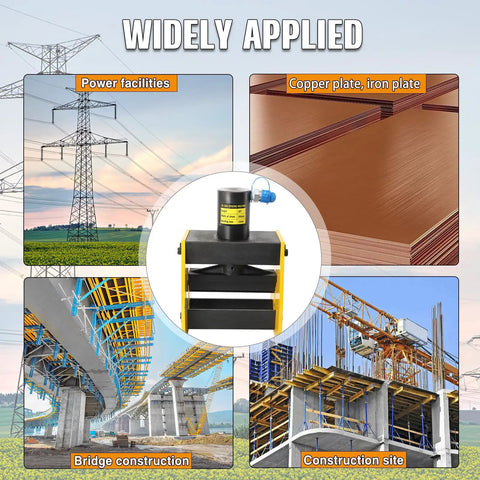 Heavy Duty 20T Hydraulic Busbar Bender For Copper And Aluminum in various construction applications including bridge and power facilities.
