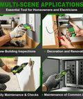 Plug-and-Play 3-In-1 Electrical Troubleshooter Circuit Breaker Locator, GFCI Outlet Tester, And Circuit Tracer With LCD Display, Wide 90 To 250V Range, Quick Diagnostic Tool For DIYers And Pros At Home used at outlets and breaker panels