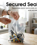 4 X 6 Reclosable Plastic Zip Bags Heavy Duty 6 Mil 100 Count For Parts And Tools Pro Grade Storage Packaging And Organization Clear LDPE Ideal For Small Parts Organization Tool Storage Craft Projects Shipping Safely Clear Visibility, clear bag with tools