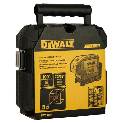 Professional Grade Self Leveling Laser Level Built Tough For The Jobsite Straight Shooting Five Beams Cross Line Layout Tool.