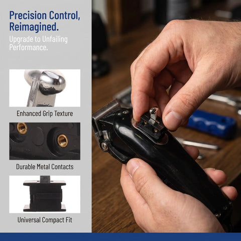 Clipper On Off Switch Replacement Part For Trimmers, Slip Free Metal Handle, Precision Response Clip Switch, Durable Barber Shop Essential, Easy Swap For Home Grooming And Professional Clipper Repairs on clipper