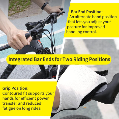 Ergonomic Bike Handlebar Grips With Anti Slip Rubber For MTB Road And Folding Bikes No Sweat Shock Absorbing Comfort