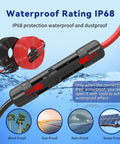 10 AWG Solar Extension Cable 10 Ft With 2 Pairs Solar Connectors PV Wire Tinned Copper Tough UV Resistant XLPE Insulated PPO