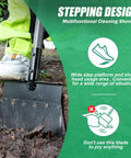 Garden Flat Shovel With 12 Inch Wide Blade And 54 Inch Adjustable Handle used for edging in garden