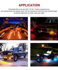 10-Pack Compact 3/4 Inch Round Clearance LED Marker Lights Kit For Truck, RV, Car, Bus, Trailer, And Boat Amber 12V in use