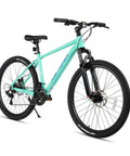 26 Inch Mountain Bike For Adults With 21 Speed Drivetrain, Front Suspension Fork, Dual Disc Brakes, High Carbon Steel Frame
