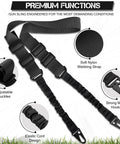 Adjustable Two Point Rifle Sling Dope Rugged Nylon Strap With Metal Hook For Hunting Shotgun And Camera Gear Outdoor Multipurpose Tactical Sling Forty Seven Point Two Inch Adjustable Length With Durable Metal Hooks For Easy Setup featuring adjustable buckles and strong metal hooks.