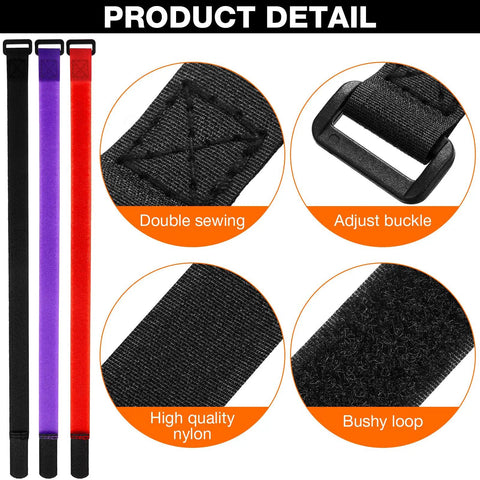 12 Pack Adjustable Bike Rack Straps 23.6 Inch Cinch Straps For Wheel Stabilization And Secure Bicycle Transport Accessories Multi Color