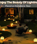 Epic Yard Glow Solar Globe Garden Lights 80 LED Cracked Glass Outdoor Ground Path Lights Waterproof 5.9ft 2 Pack Warm White