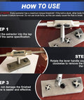 Step-by-step use of Tap Extractor Set 3 4 Flute Steel Broken Head Taps Remover for Damaged Taps and Bolts, 10 Piece Set