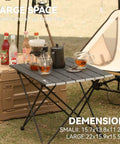 Ultralight Folding Camping Table With Carry Bag A Must Have For Outdoor Cooking And Picnics Portable Compact Setup with drinks