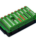 Screw Terminal Block Breakout Module for Arduino Mega 2560 R3 With Power On LED Side Reset Button Soldered And Assembled 3.5mm Pitch Compatible With 26 AWG To 16 AWG Wire, green PCB with screw terminals