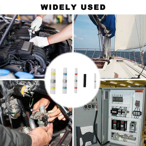 Rock Solid 600 Piece Heat Shrink Butt Connectors Kit Double Wall Gel Sealed Waterproof Wire Terminals in auto and marine settings.
