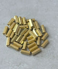 Beefy Brass M2.5 x 10mm Hex Coupling Nut With Female Thread Long Connector For Mechanical And Electrical Projects, Heavy Duty Threaded Rod Coupler, Corrosion Resistant, High Strength, Durable 70 Pack, brass nuts