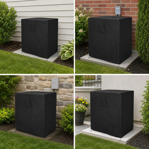 HeavyDuty Outdoor Air Conditioner Unit Cover With Slick Waterproof Oxford Fabric AllSeason Gear To Keep Your Ac Rig Crisp And Fully Shielded From Cold Snaps Year Round With Smart Easy Install Design