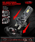 H7 Light Bulbs Pack Of 2 Four Hundred Percent Brighter 6500K Plug And Play No Adapter Required for powersports installation guide