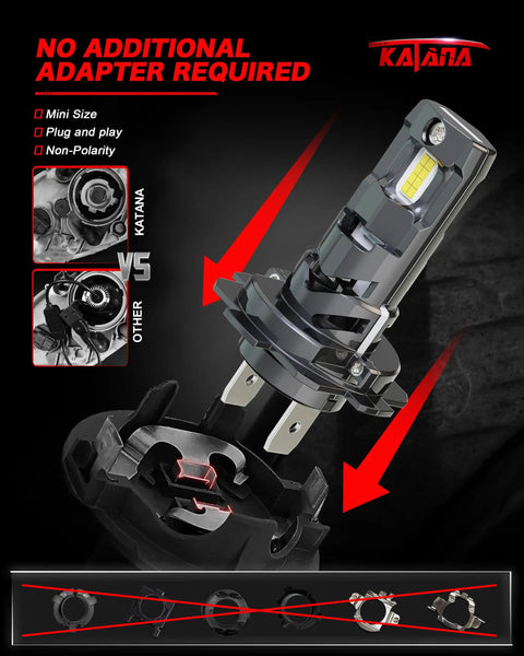 H7 Light Bulbs Pack Of 2 Four Hundred Percent Brighter 6500K Plug And Play No Adapter Required for powersports installation guide