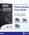 Polaris Quattro Sport Tune Up Kit with drive shaft and gear box assemblies for Quattro Series UTVs, packaging and models