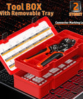 Open toolbox showing crimp tool and connectors from Crimp Tool And JST Connector Kit For DIYers And Pros