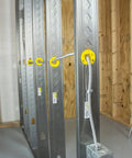 Steel studs in construction with Bulk Nail Plate One And A Half Inch By Two And A Half Inch Tough As Nails Durable Steel Connector Plate