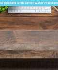 Stick On Nameplate Pockets For Desks, 40 Pack, Clear Adhesive Covers Measuring 4.7 X 14.2 Inches, water-resistant on wood desk