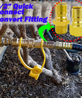 Half Inch Quick Connect Disconnect Plug Fittings Set For Gas Grills Brass NPT Male And Female Connectors Propane Hose