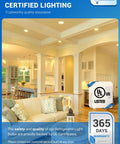 Living room with dimmable BR30 LED flood light bulbs in ceiling, E26 base, UL listed, energy saving, soft white lighting