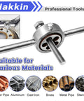 M14x1.5 Metric Tap And Die Set With 38mm Round Die Stock Handle Wrench Pro Grade High Speed Steel Tap Die Kit For Fast Clean Threads