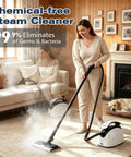 Waitbird 4.5 Bar High Pressure Steam Cleaner With Dual Safety Protection And Auto Shut Off used on carpet, eliminating tough stains and allergens.