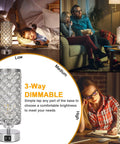 Lit Crystal Table Lamp Set With Dual USB Ports, Touch Control, 3 Way Dimmable Nightstand Lamps, Acrylic Chrome Finish