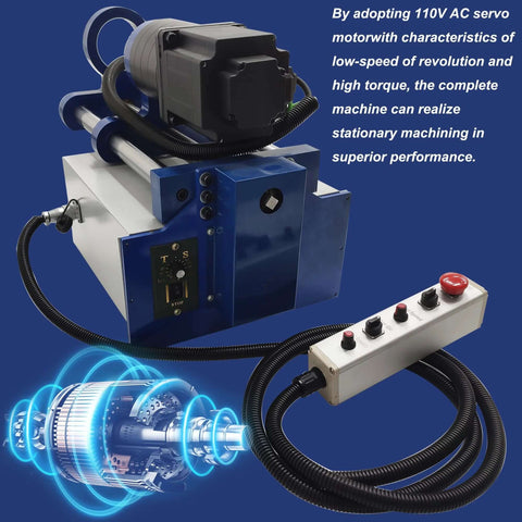 HQHAOTWU portable blue line boring machine with 1600mm boring bar and 110V servo motor