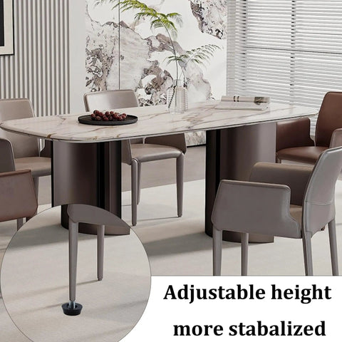 Heavy Duty Adjustable Furniture Levelers Hella Sturdy M6 Screw Glide Feet for Tables Chairs with adjustable height and stability.