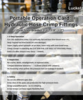 Luckstar hydraulic hose with braided steel exterior and metal fittings in industrial setting