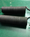 Pro Grade Heavy Duty Extension Springs Eleven Inch Hook To Hook By 1.94 Inch Outside Diameter black chrome silicone steel for workshop use.