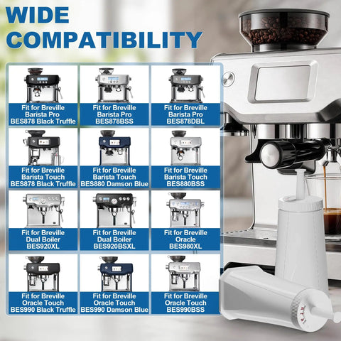 Wide compatibility chart for Six Pack Replacement Water Filters For Espresso Machines Compatible With Barista Touch And Barista Pro Models.