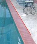 Concrete joint by a poolside with P625 Crack Flex Sealant White 12 Pack DIY Friendly Polyurethane Construction Sealant For All Joints, Flexible And Paintable Concrete Crack Filler For Garage, Driveway And Walls applied.